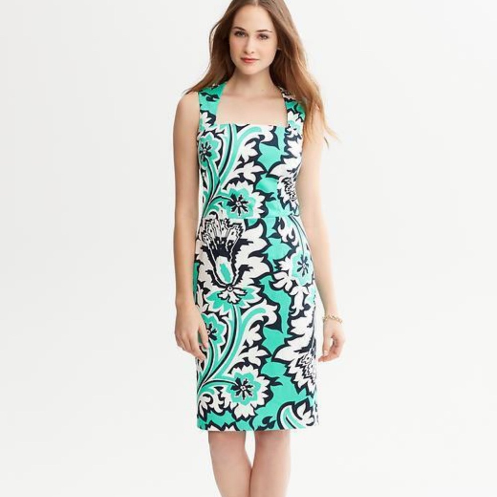 Banana republic collaboration women’s dress size 10 sleeveless color block